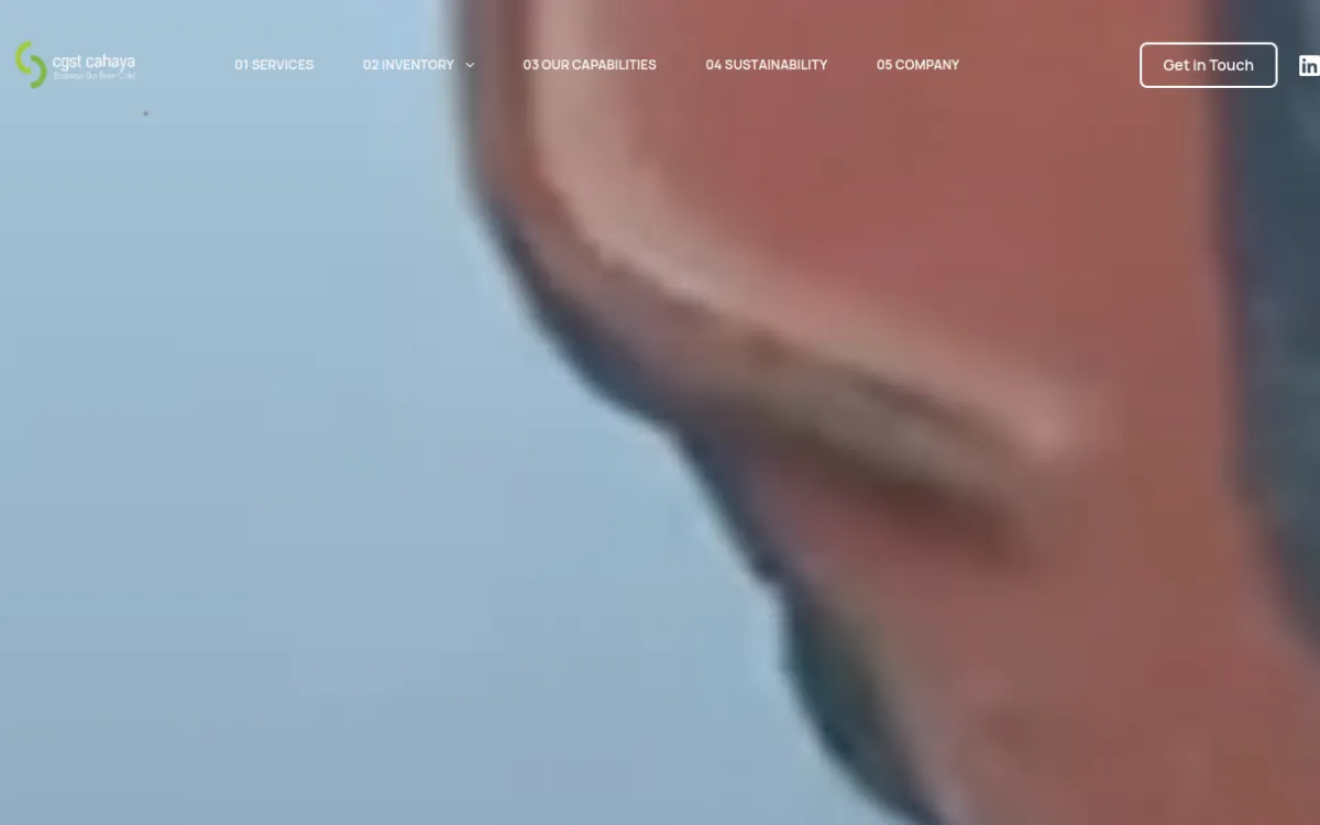 CGSTCahaya.com corporate website homepage preview